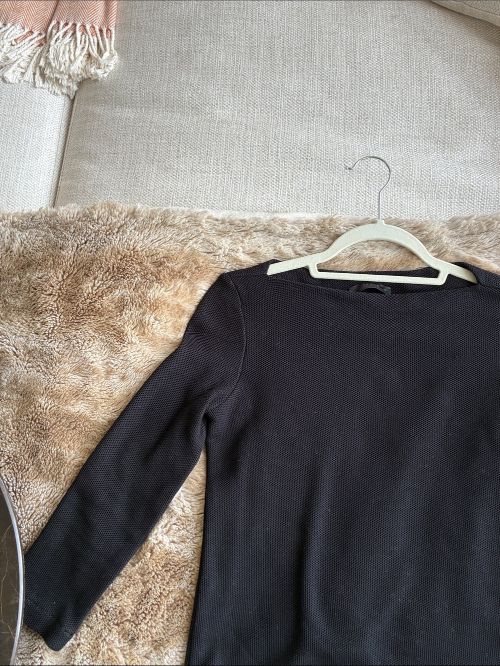The Row Black Textured Knit Top - Picture 4 of 5